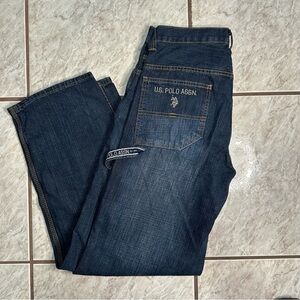 SOLD Men’s Y2K Dark Wash Baggy U.S. Polo Carpenter Jeans 31x32